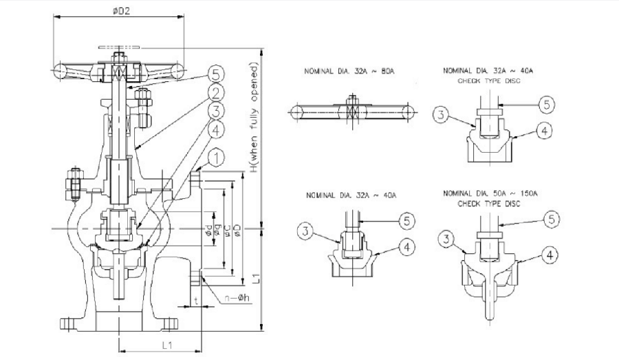 JIS F7475 Marine Cast Steel Angle SDNR Valve